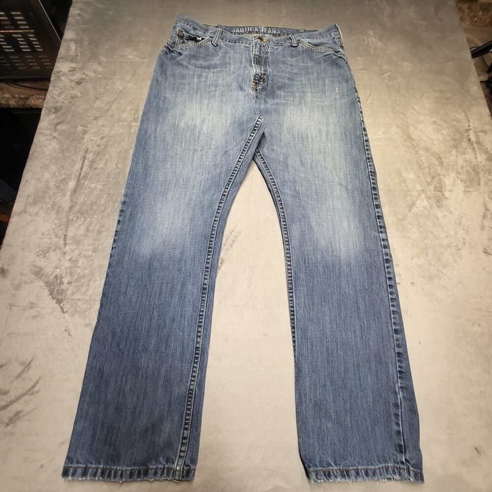 Nautica Jeans Co Jeans Mens 38x32 Blue Classic Fit Straight Leg Denim Pants